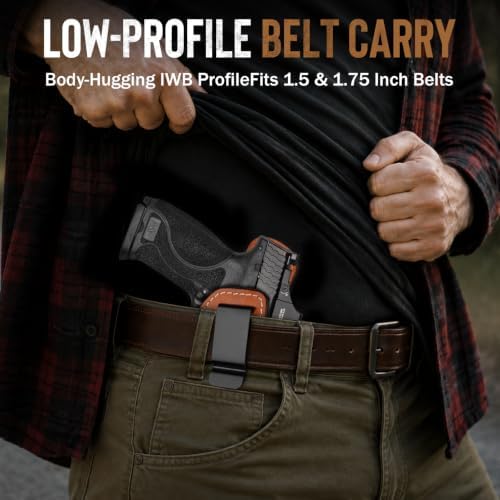 Leather IWB Holster for S&W M&P9/M&P40 M2.0 4"/4.25", Optic Ready