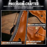 Premium OWB Leather Holster for Most .38 Special & J Frame Revolvers for Taurus 327/380/856/85, S&W 637/442/640/642, Ruger LCR/SP101, Kimber 6S, Rossi Model 68, Fit 2" - 2.25", Brown, Right/Left