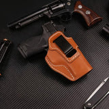 Leather IWB Holster for S&W M&P9/M&P40 M2.0 4"/4.25", Optic Ready