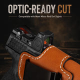 Leather IWB Holster for S&W M&P9/M&P40 M2.0 4"/4.25", Optic Ready