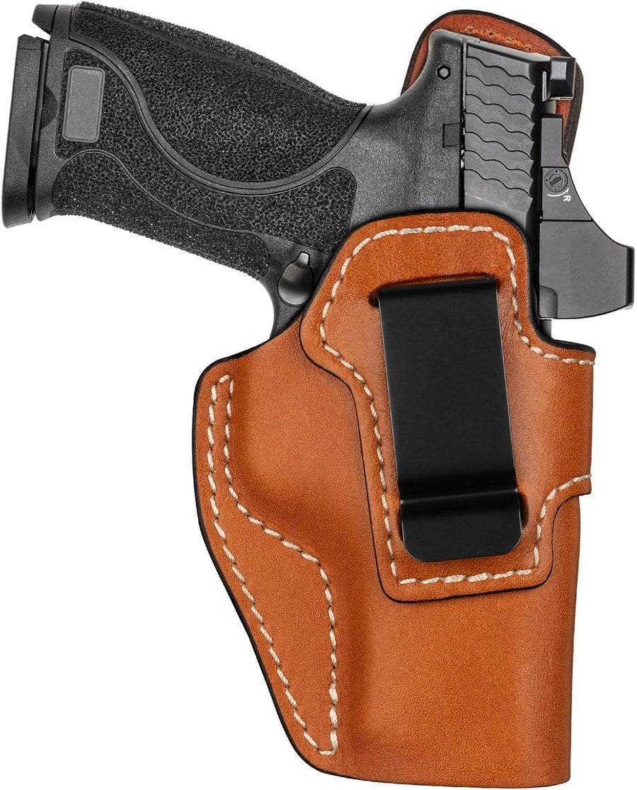 Leather IWB Holster for S&W M&P9/M&P40 M2.0 4"/4.25", Optic Ready