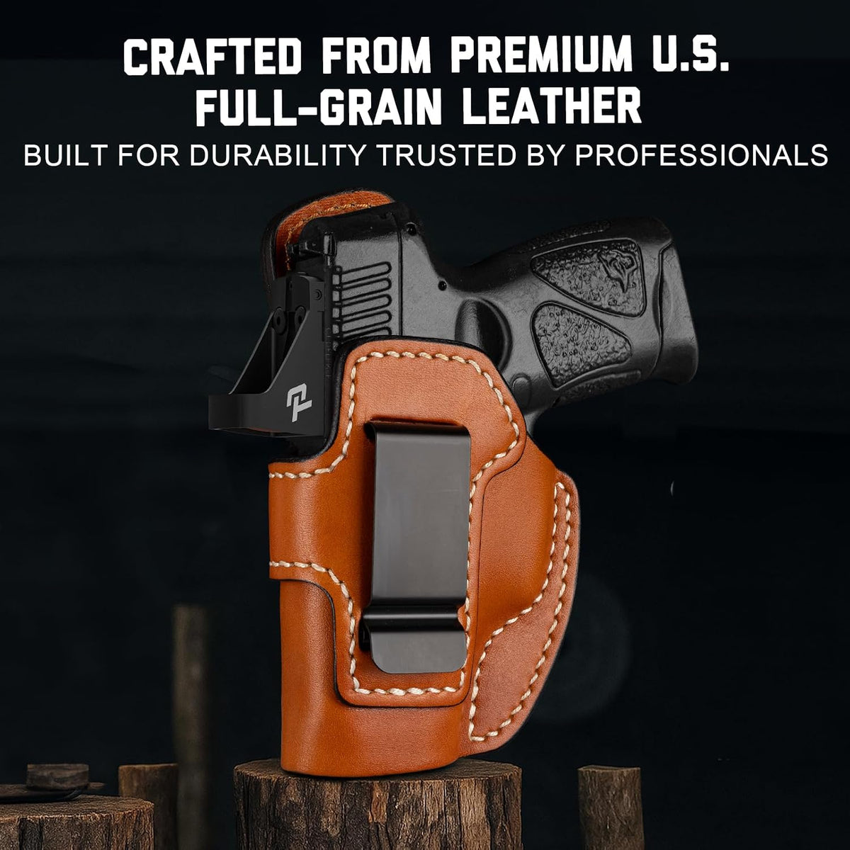 IWB Leather Holster for Taurus G3C/G2C/G2S — Classic Brown Left
