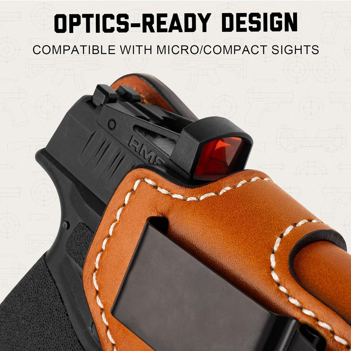 IWB Leather Holster for Taurus G3C/G2C/G2S — Classic Brown Right