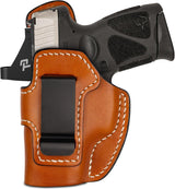 IWB Leather Holster for Taurus G3C/G2C/G2S — Classic Brown Left
