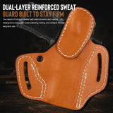 Leather OWB Pancake Holster for Sig Sauer P365 & P365X, SAS, Optic Ready — Brown Right